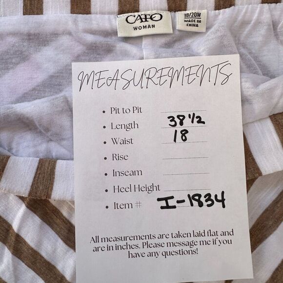 Cato Woman Maxi Skirt Womens 18/20W Coastal Beach Nautical Classic Elastic Waist - Picture 6 of 9